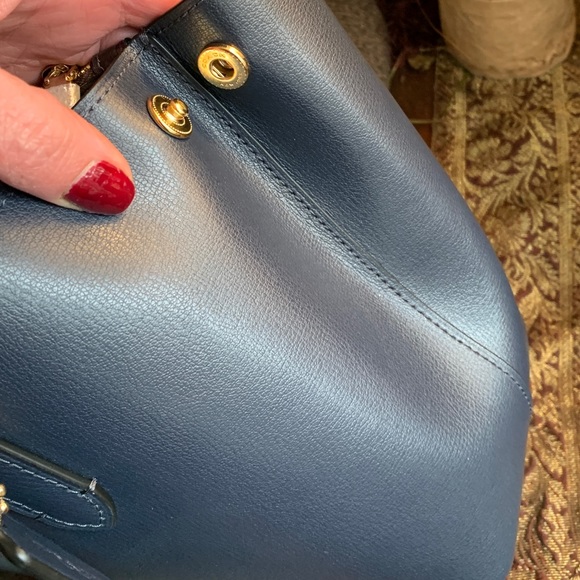 Authentic COACH 1941 double faced leather snap zip Satchel/Crossbody - Picture 5 of 14